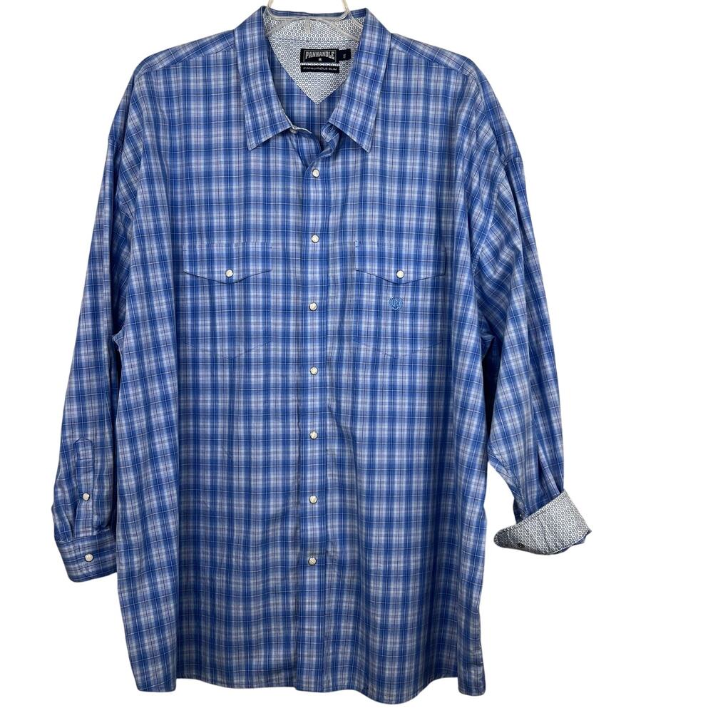 Panhandle Slim pearl snap shirt men’s 4XL Beautiful, Flip Contrast Cuffs
